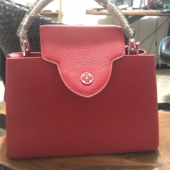 Capucines medium red bag - Picture 2 of 8